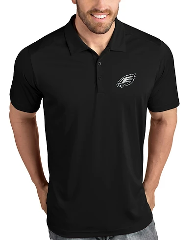 Antigua Black Philadelphia Eagles Tribute Polo Shirt