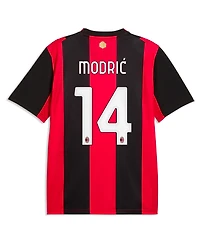 Puma Men's Luka Modric Black/Red Ac Milan 2026/27 Home Replica Jersey