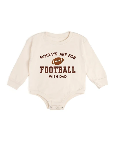 Sweet Wink Baby Boys Sundays Are For Football Long Sleeve Romper