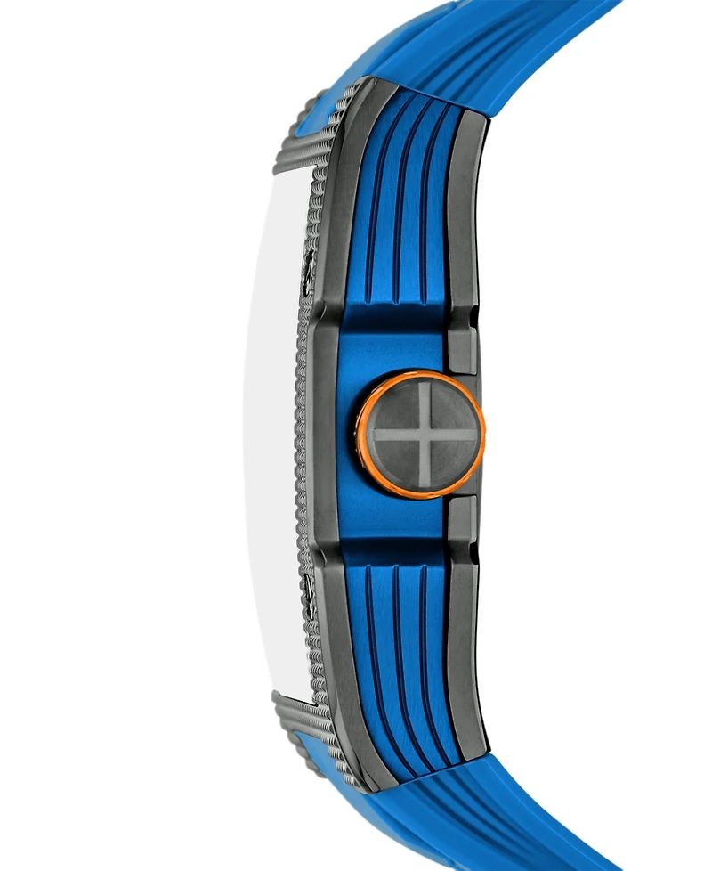 Fossil Men's Machine X1 Automatic Blue Silicone Watch 44mm