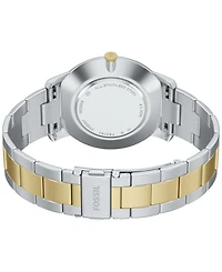 Fossil Men's Minimalist Three-Hand Two-Tone Stainless Steel Watch 44mm