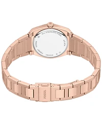Fossil Women's Everett Three-Hand Rose Gold-Tone Stainless Steel Watch 27mm