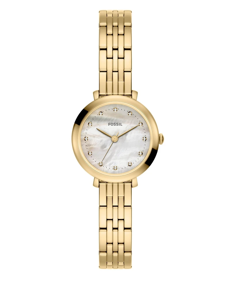 Fossil Women's Heidi Three-Hand Gold-Tone Stainless Steel Watch 26mm