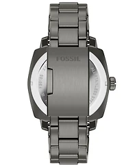Fossil Men's Machine Three-Hand Date Smoke Stainless Steel Watch 41mm