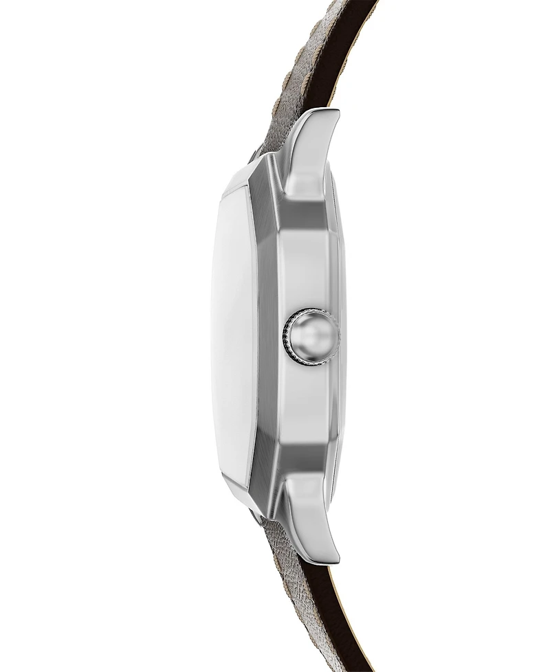 Fossil Men's Harlow Three-Hand Brown Leather Watch 33mm