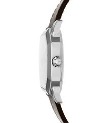 Fossil Men's Harlow Three-Hand Brown Leather Watch 33mm