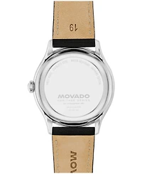 Movado Men's Calendoplan Swiss Quartz Leather Watch 37mm