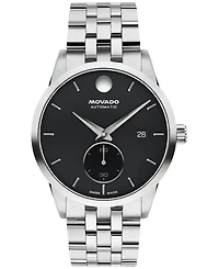Movado Men's Museum Taga Swiss Automatic Stainless Steel Watch 40mm