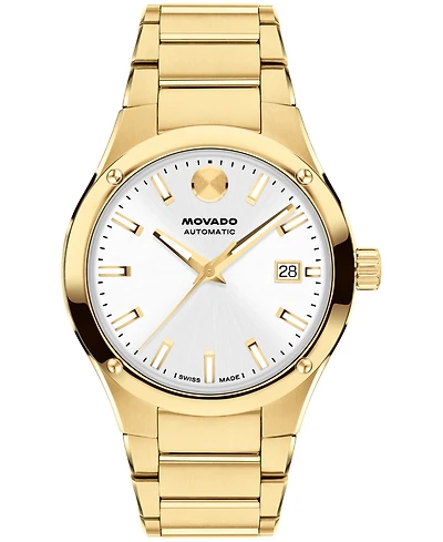 Movado Men's Museum Imperiale Automatic Swiss Automatic Light Yellow Pvd Steel Watch 40mm