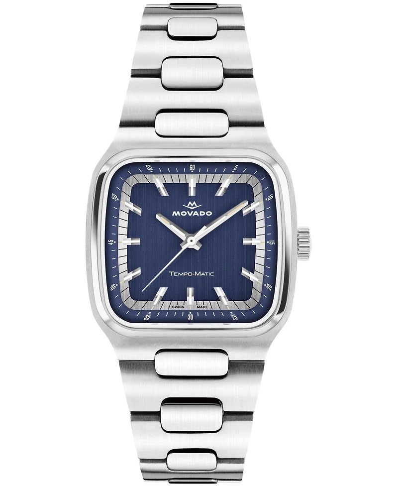 Movado Men's Tempomatic Swiss Automatic Stainless Steel Watch 37mm