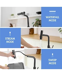 Phying 360degree(s) Rotation Pull-Down Kitchen Faucet with 3 Spray Modes