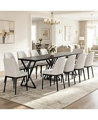 gaomon Modern Rectangular Dining Table for 6 – Sturdy Wood Construction Spacious Family Kitchen and Room Furniture