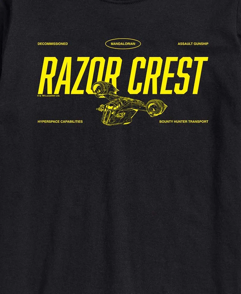 Airwaves Men's The Mandalorian & Grogu Razor Crest Graphic T-Shirt