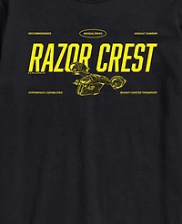 Airwaves Men's The Mandalorian & Grogu Razor Crest Graphic T-Shirt