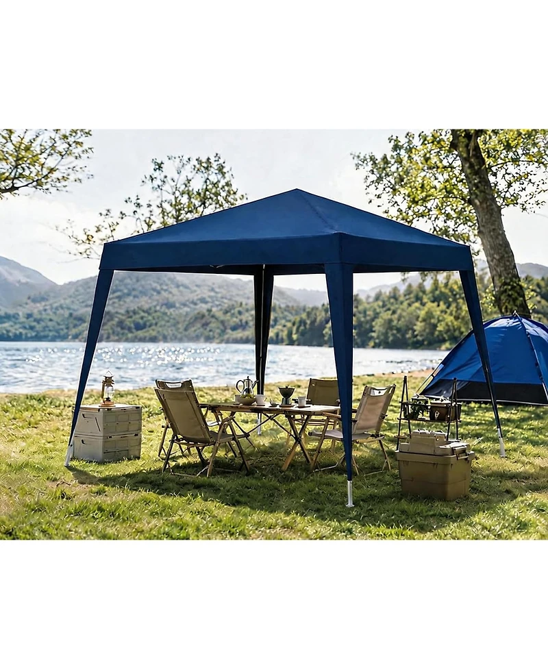 gaomon 10x10 ft Pop-Up Canopy Tent with Slant Legs, Waterproof and Uv Protection