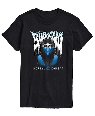 Airwaves Men's Mortal Kombat Sub Zero Metal Graphic T-Shirt