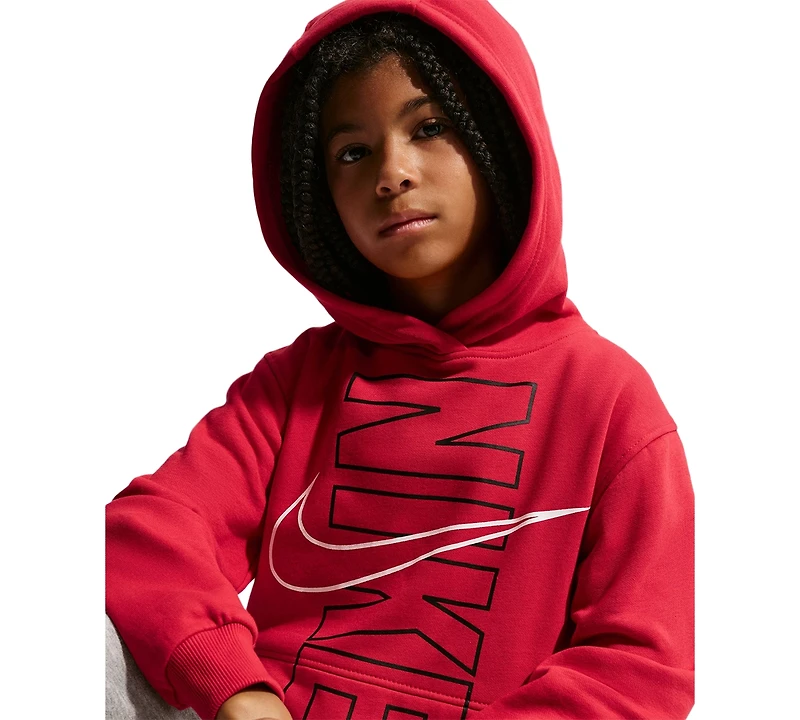 Nike Boys' 8-20 Sportswear Club Fleece Long-Sleeve Hoodie