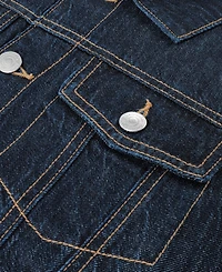 abercrombie kids Boys' 5-18 Long-Sleeve Hooded Denim Jacket