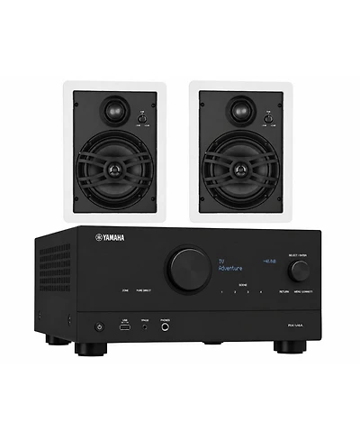 Yamaha Rx-V4A 5.2-Channel Av Receiver with In-Wall Speakers