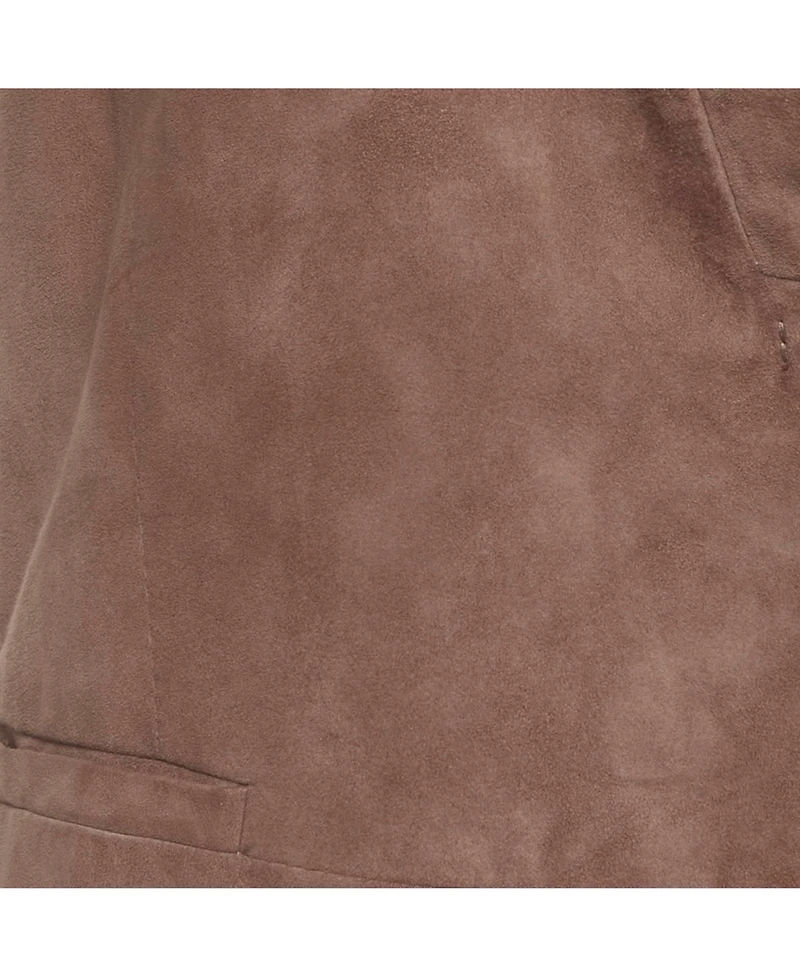 Pre-Owned Brunello Cucinelli Women's Suede Monili Long Vest