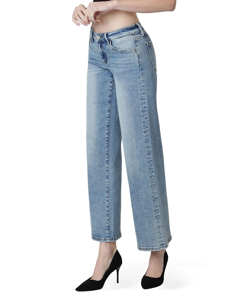 Vervet Women's Low Rise Wide Leg Jeans