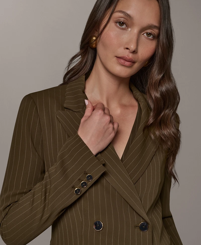 Donna Karan New York Women's Notch Lapel Collar Blazer