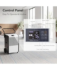 Tribesigns 240 Pints Commercial Dehumidifier with Pump and Drain Hose, Heavy Duty Commercial Dehumidifier for Up to 8000 Sq. Ft Large Spaces