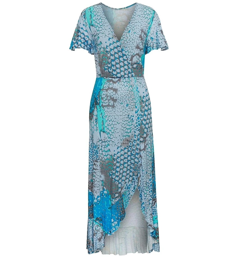 Lascana Women's Printed Side Slit Maxi Dress