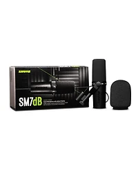 Shure SM7dB Cardioid Active Dynamic Studio Vocal Microphone with Built-In Preamp