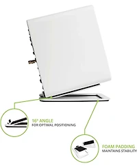 Kanto S4 Angled Solid Steel Desktop Speaker Stands, Up to 8 Lbs.