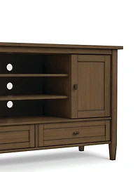 Simpli Home Warm Shaker Solid Wood Tv Media Stand