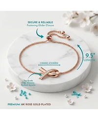 GiGiGirl Stunning Teens/Young Adults 18K Rose Gold Plated Infinity Love Adjustable Bracelet