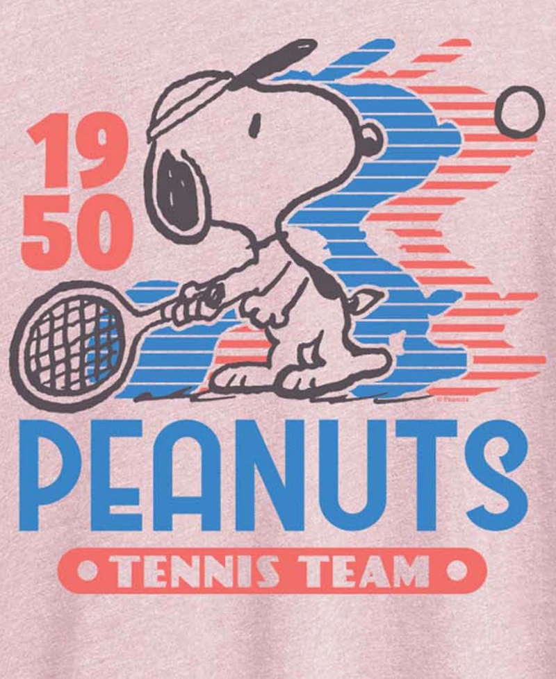 Hybrid Apparel Plus Peanuts Snoopy Tennis Team Graphic T-Shirt