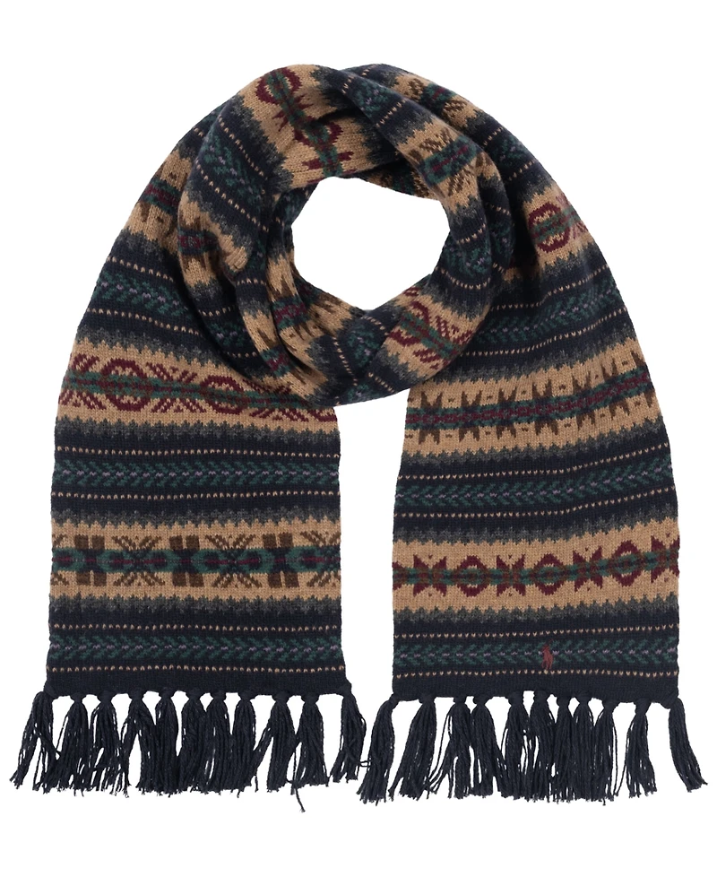 Polo Ralph Lauren Men's Fair Isle Pattern Scarf