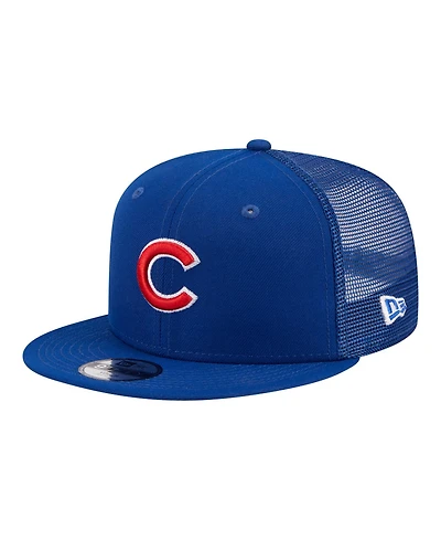 New Era Big Boys and Girls Royal Chicago Cubs 9FIFTY Trucker Snapback Hat