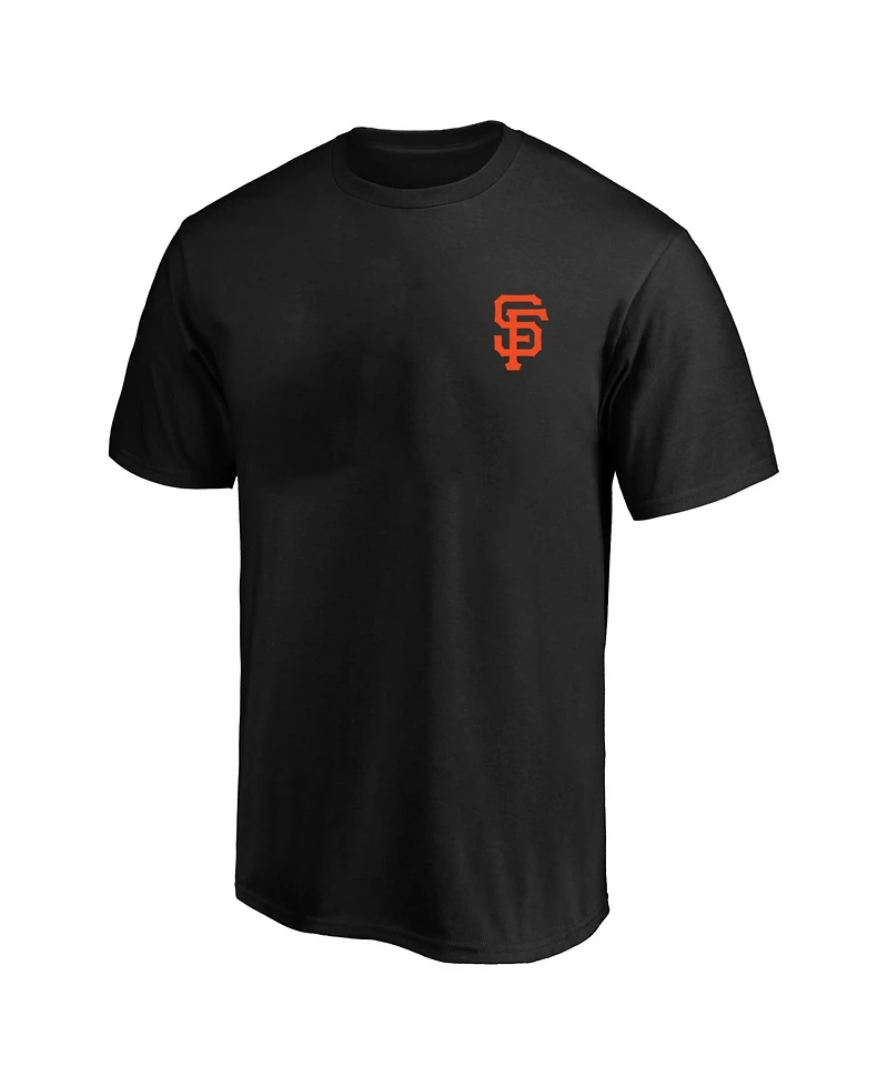 Fanatics Men's Profile Black San Francisco Giants Big Tall Two-Sided Graphic T-Shirt