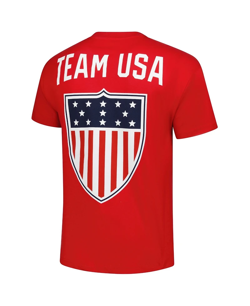Outerstuff Men's Red Team Usa Patriot Crewneck T-Shirt