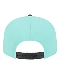 New Era Men's Turquoise/Charcoal Detroit Tigers Two-Tone Color Pack 9FIFTY Snapback Hat
