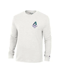 Champion Men's White Arizona Diamondbacks Cooperstown Winning Tradition Tri-Blend Long Sleeve T-Shirt