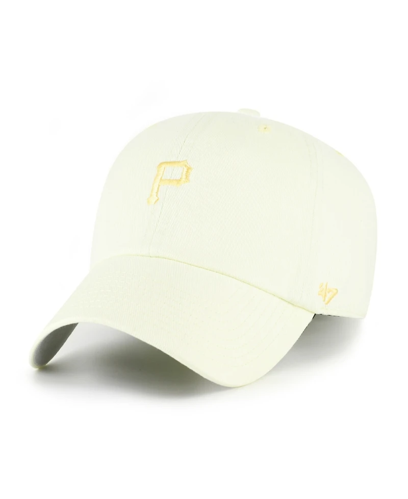 '47 Brand Men's and Women's Yellow Pittsburgh Pirates Pastel Clean Up Adjustable Hat