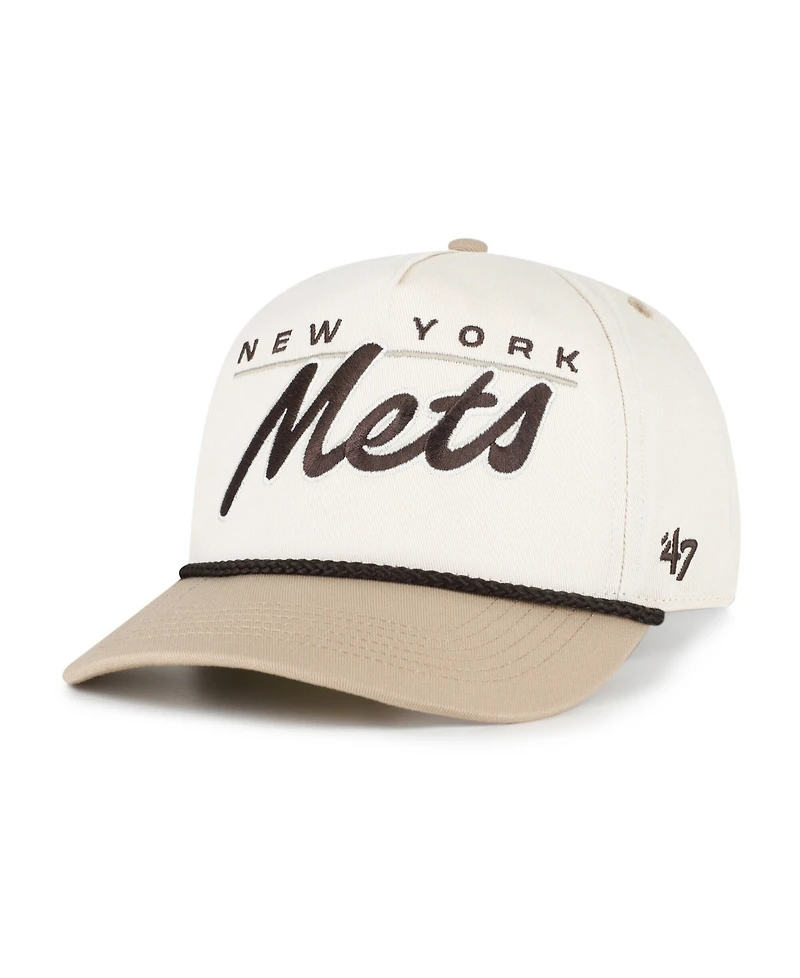 '47 Brand Men's Natural/Tan New York Mets Neutral Terrain Hitch Rope Adjustable Hat
