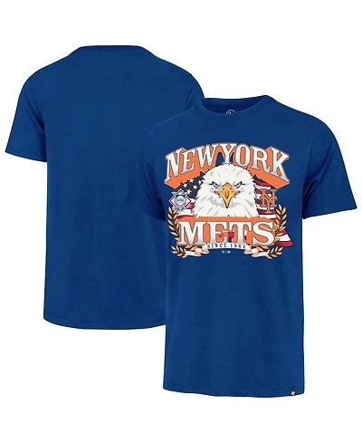 '47 Brand Men's Royal New York Mets Americana Eagle T-Shirt