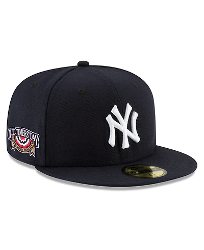 New Era Men's Navy York Yankees Authentic Collection 2026 Old-Timers' Day 59FIFTY Fitted Hat
