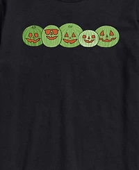 Airwaves Men's Instant Message Watermelon Jackolantern Faces Graphic T-Shirt