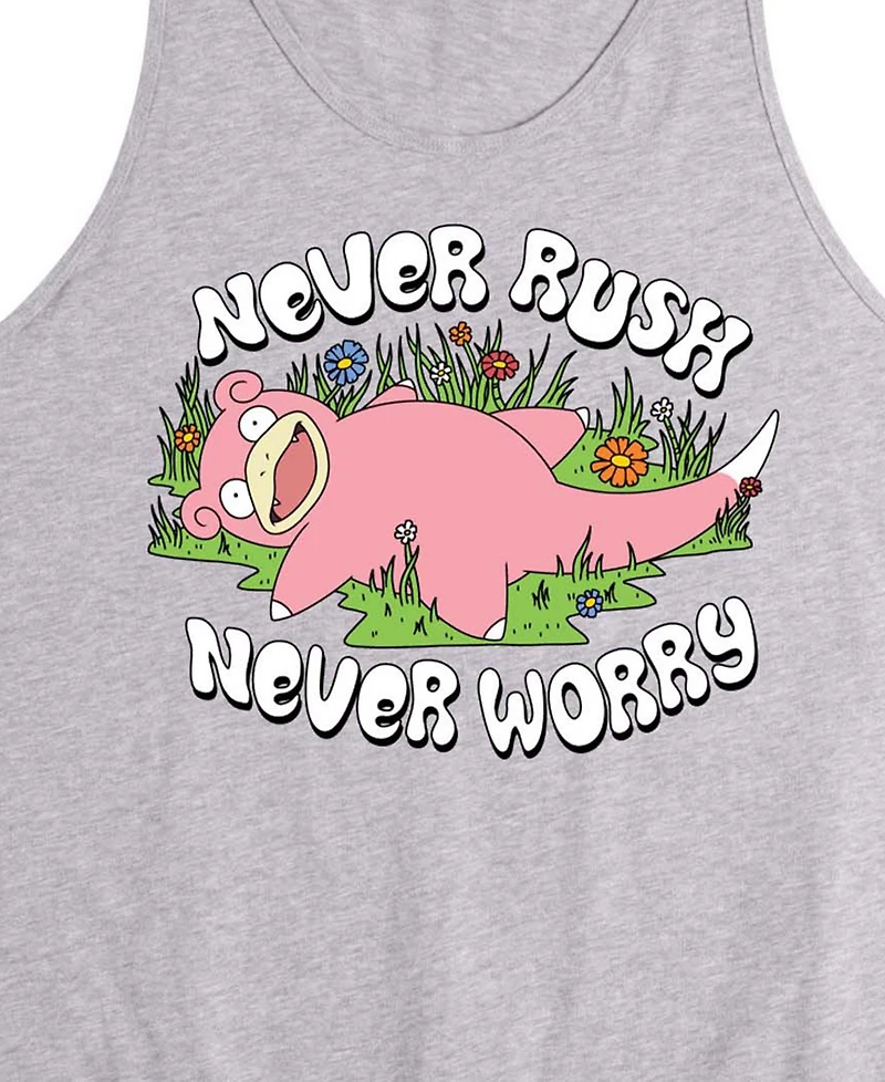 Airwaves Men's Pokemon Never Rushed Graphic Tank Top