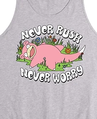 Airwaves Men's Pokemon Never Rushed Graphic Tank Top