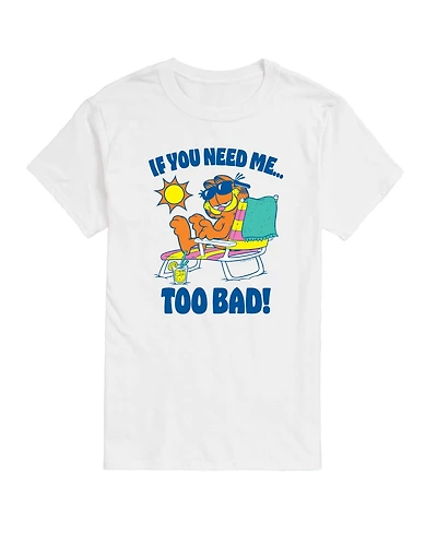 Airwaves Men's Garfield Too Bad Graphic T-Shirt