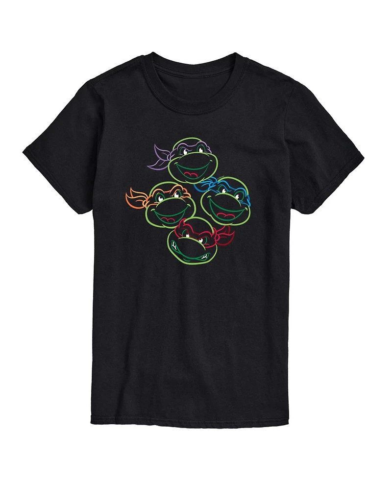 Airwaves Men's Teenage Mutant Ninja Turtles Raph Donny Mikey Leo Graphic T-Shirt