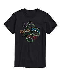 Airwaves Men's Teenage Mutant Ninja Turtles Raph Donny Mikey Leo Graphic T-Shirt