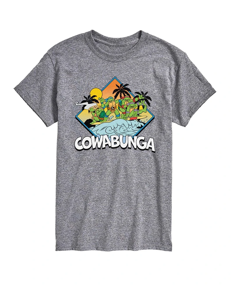 Airwaves Men's Teenage Mutant Ninja Turtles Cowabunga Surf Graphic T-Shirt
